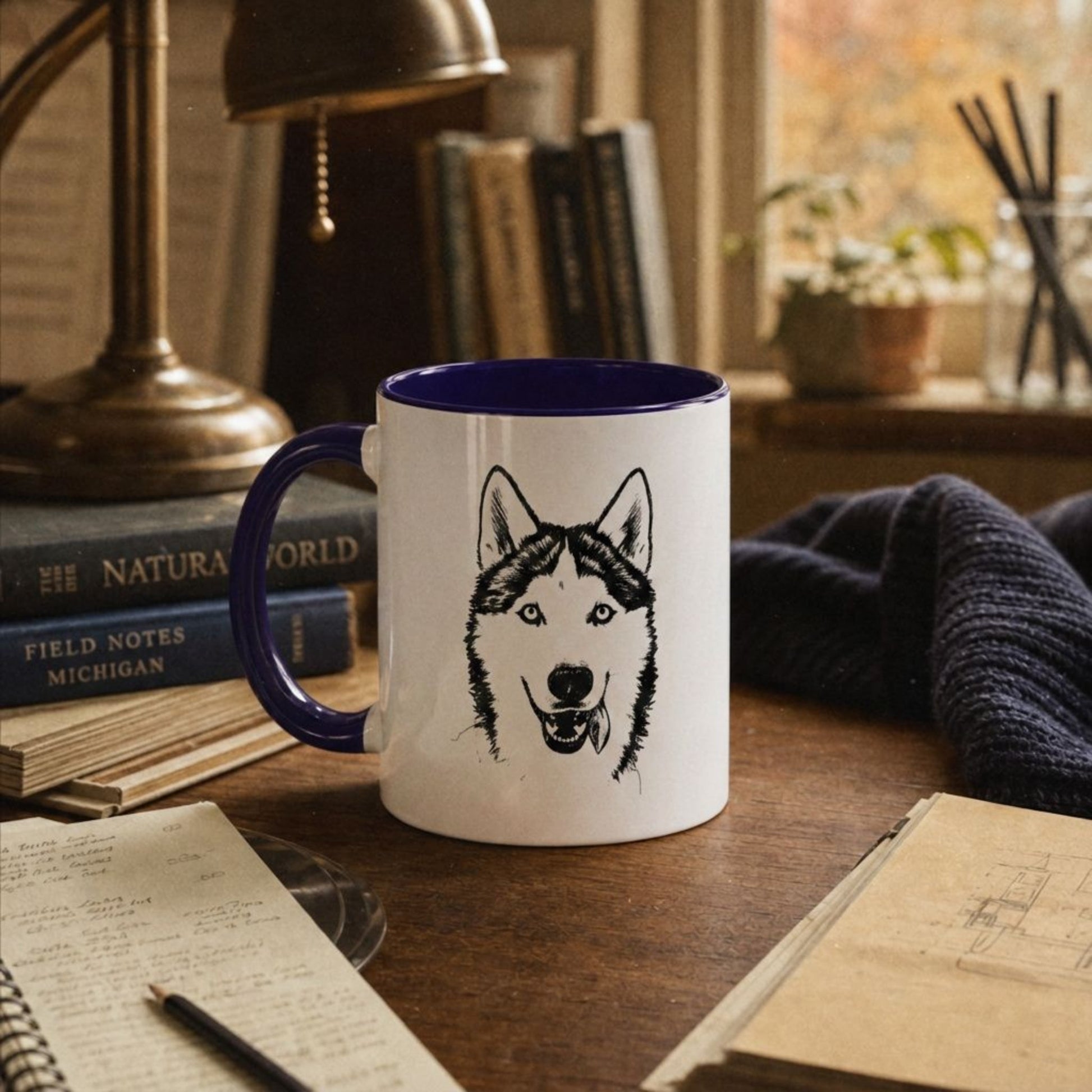 Personalized Ann Arbor Dog Ceramic Accent Mug | Modern Sketch Photo Upload_Doggo Mojo_Ceramic Mugs_4
