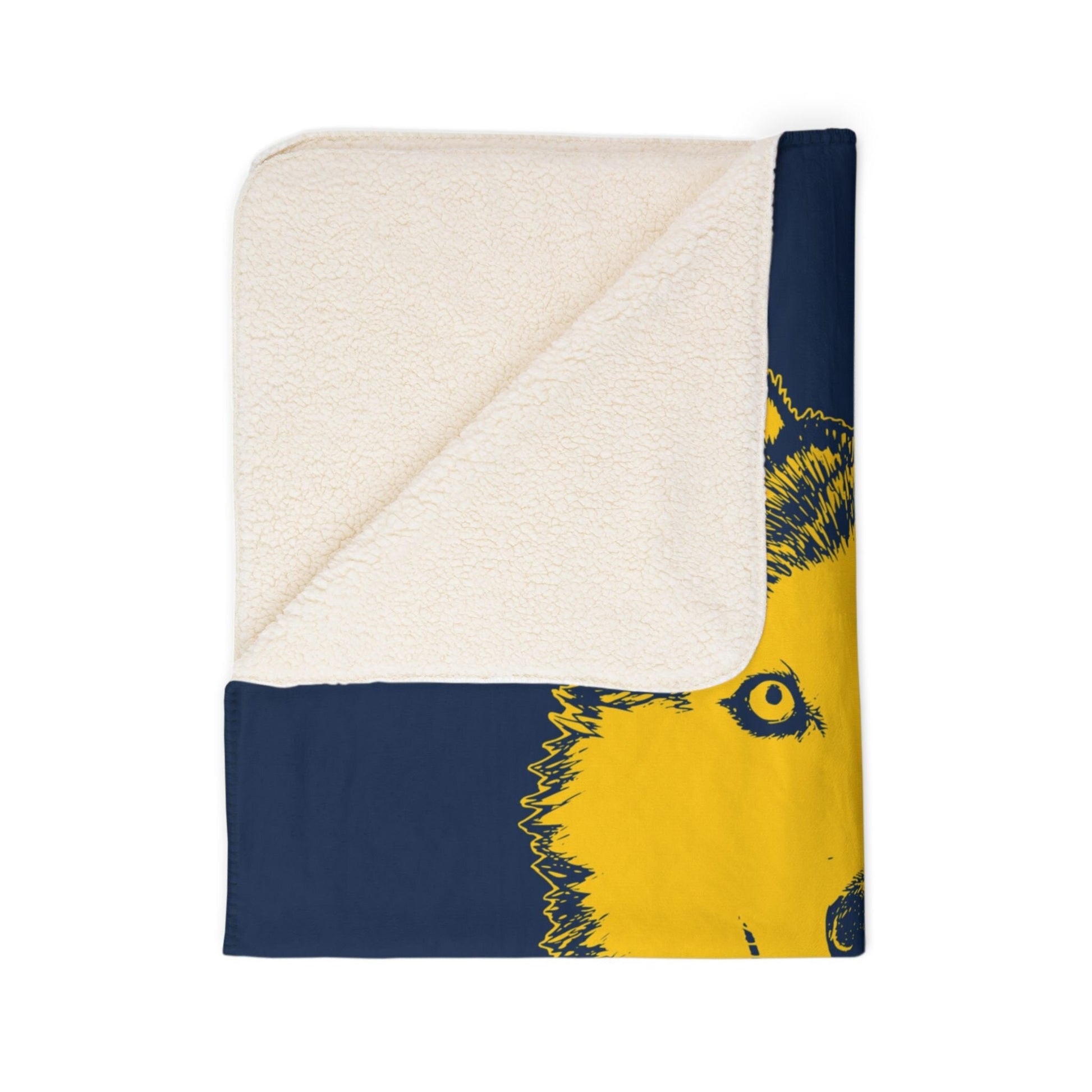 Personalized Ann Arbor Dog Sherpa Blanket | Modern Sketch Photo Upload_Doggo Mojo_Sherpa Blankets_8