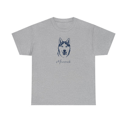 Personalized Ann Arbor Dog T-Shirt | Modern Sketch Photo Upload_Doggo Mojo_T-shirts_8