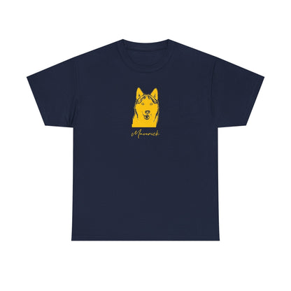 Personalized Ann Arbor Dog T-Shirt | Modern Sketch Photo Upload_Doggo Mojo_T-shirts_6