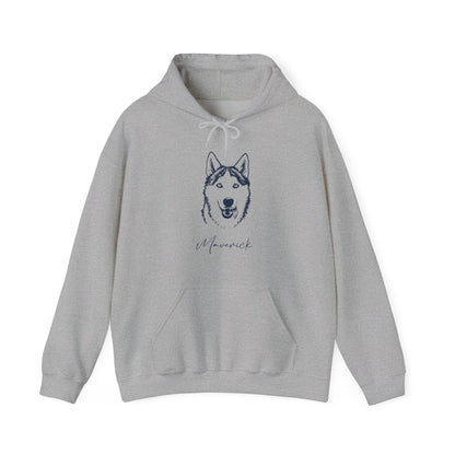 Personalized Ann Arbor Hoodie | Modern Sketch Photo Upload_Doggo Mojo_Hoodie_8