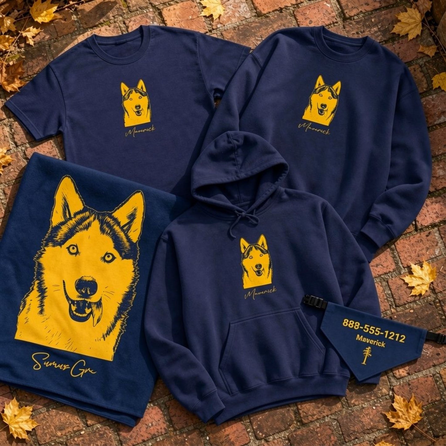 Personalized Ann Arbor Jack Pine Dog Bandana Collar | Doggo Mojo_Doggo Mojo_Pet Collar_3