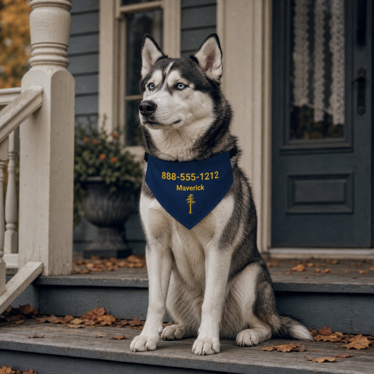 Personalized Ann Arbor Jack Pine Dog Bandana Collar | Doggo Mojo_Doggo Mojo_Pet Collar_2