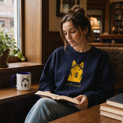 Personalized Ann Arbor Sweatshirt | Modern Sketch Photo Upload_Doggo Mojo_Sweatshirt_3