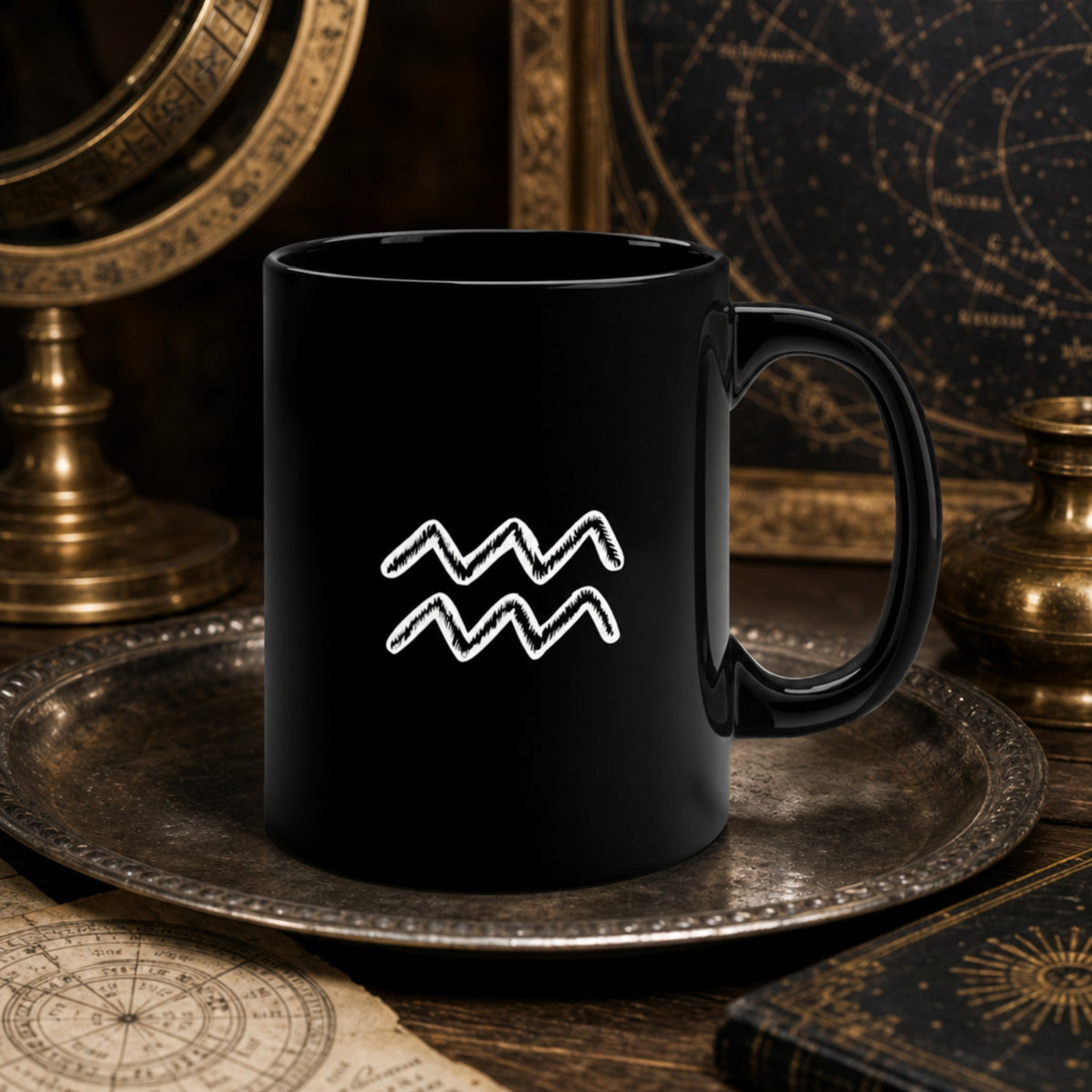 Personalized Aquarius Dog Mug | Modern Sketch Photo Upload_Doggo Mojo_Ceramic Mugs_4