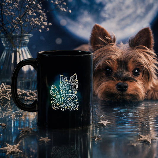 Personalized Aquarius Dog Mug | Modern Sketch Photo Upload_Doggo Mojo_Ceramic Mugs_1