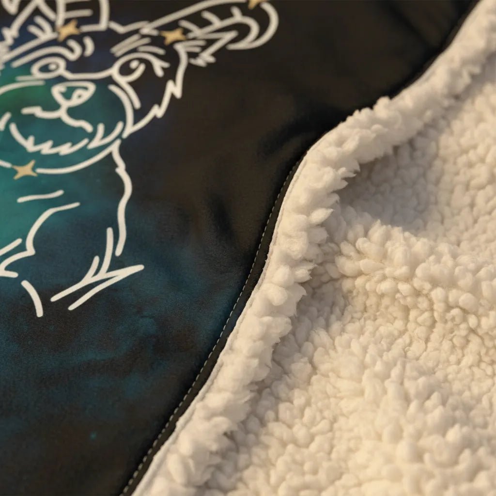 Personalized Aries Dog Blanket | Modern Sketch Photo Upload_Doggo Mojo_Blankets_5