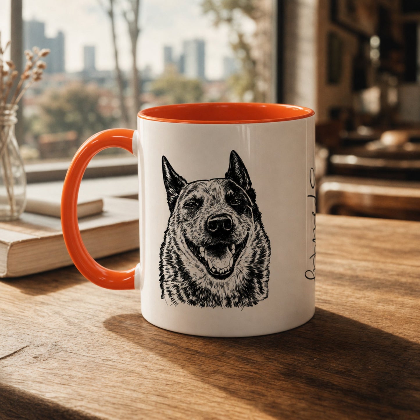 Personalized Austin Dog Ceramic Accent Mug | Modern Sketch Photo Upload_Doggo Mojo_Ceramic Mugs_4