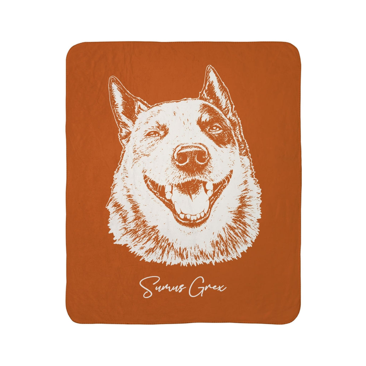 Personalized Austin Dog Sherpa Blanket | Modern Sketch Photo Upload_Doggo Mojo_Sherpa Blankets_5