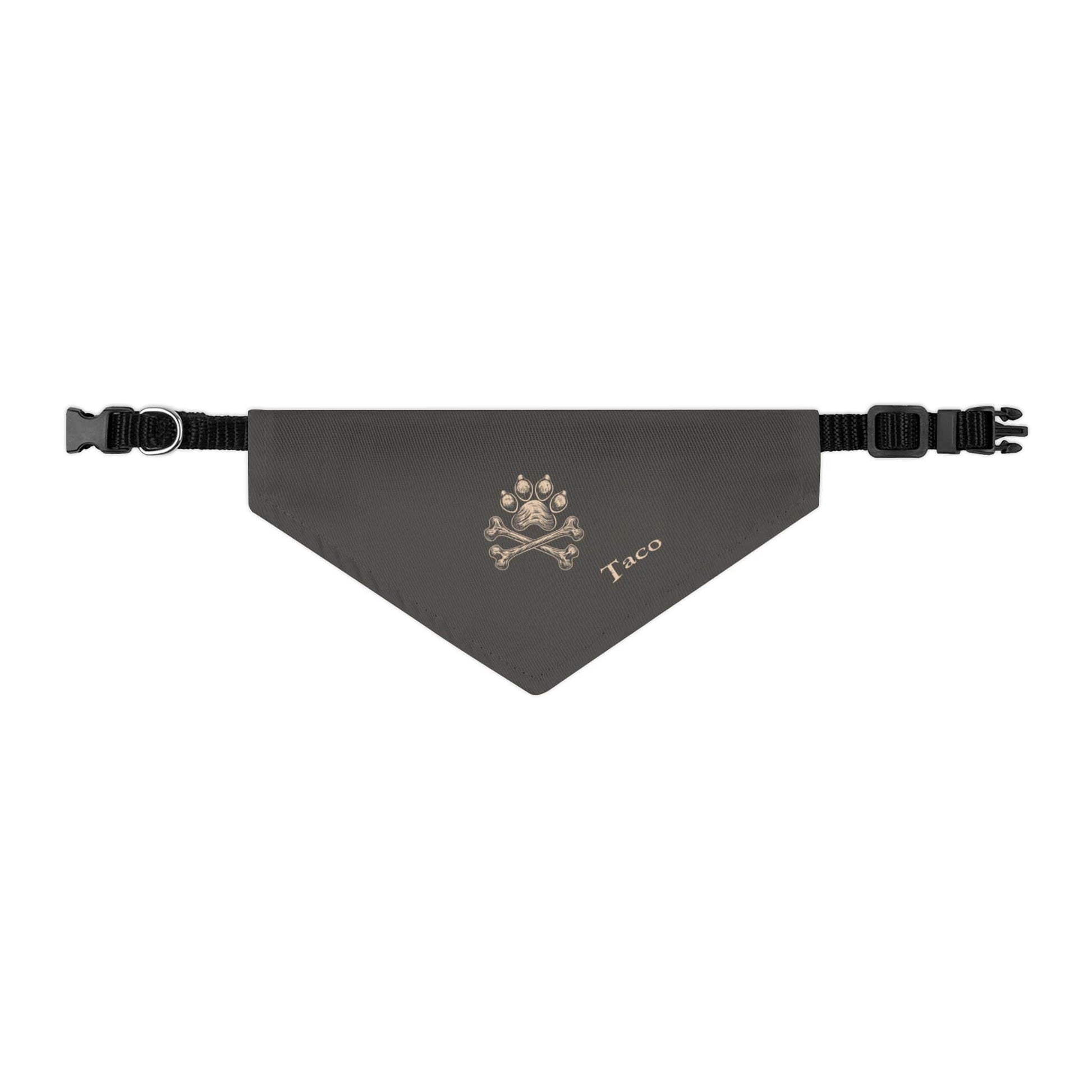 Personalized Bandana Collar | Jolly Roger Design with Your Dog's Name_Doggo Mojo_Pet Collar_6