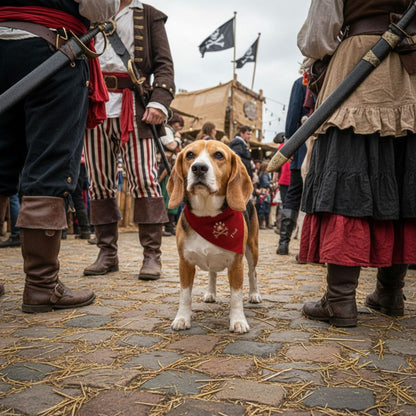 Personalized Bandana Collar | Jolly Roger Design with Your Dog's Name_Doggo Mojo_Pet Collar_3