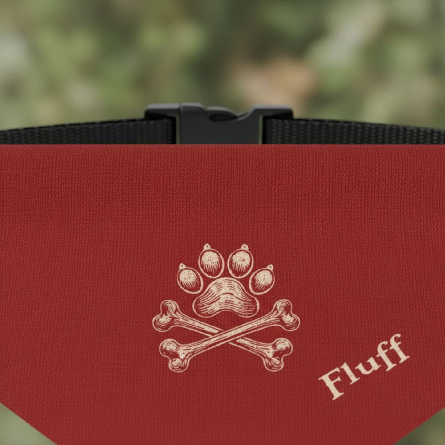 Personalized Bandana Collar | Jolly Roger Design with Your Dog's Name_Doggo Mojo_Pet Collar_6