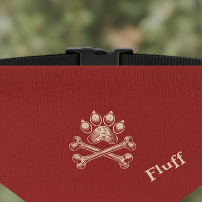 Personalized Bandana Collar | Jolly Roger Design with Your Dog's Name_Doggo Mojo_Pet Collar_6