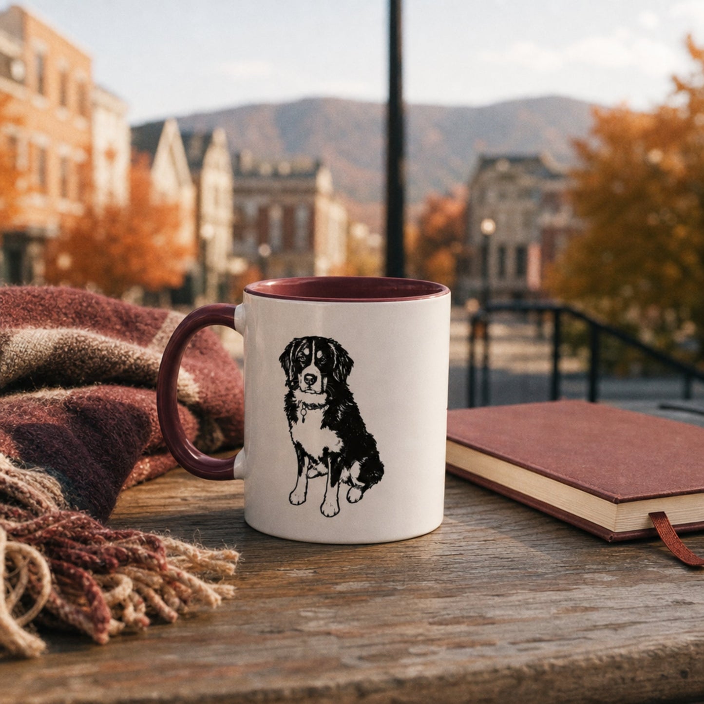 Personalized Blacksburg Dog Ceramic Accent Mug | Modern Sketch Photo Upload_Doggo Mojo_Ceramic Mugs_4