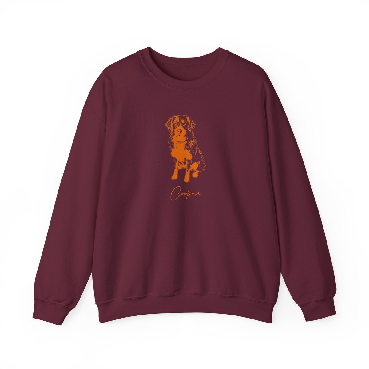 Personalized Blacksburg Dog Sweatshirt | Modern Sketch Photo Upload_Doggo Mojo_Sweatshirt_6