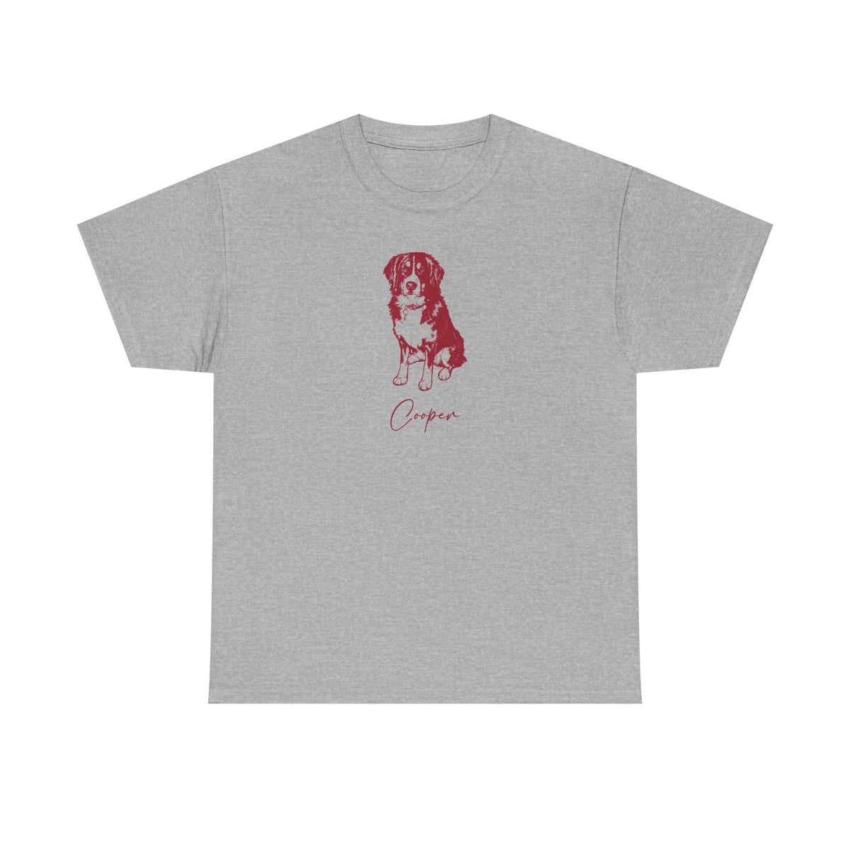 Personalized Blacksburg Dog T-Shirt | Modern Sketch Photo Upload_Doggo Mojo_T-shirts_6