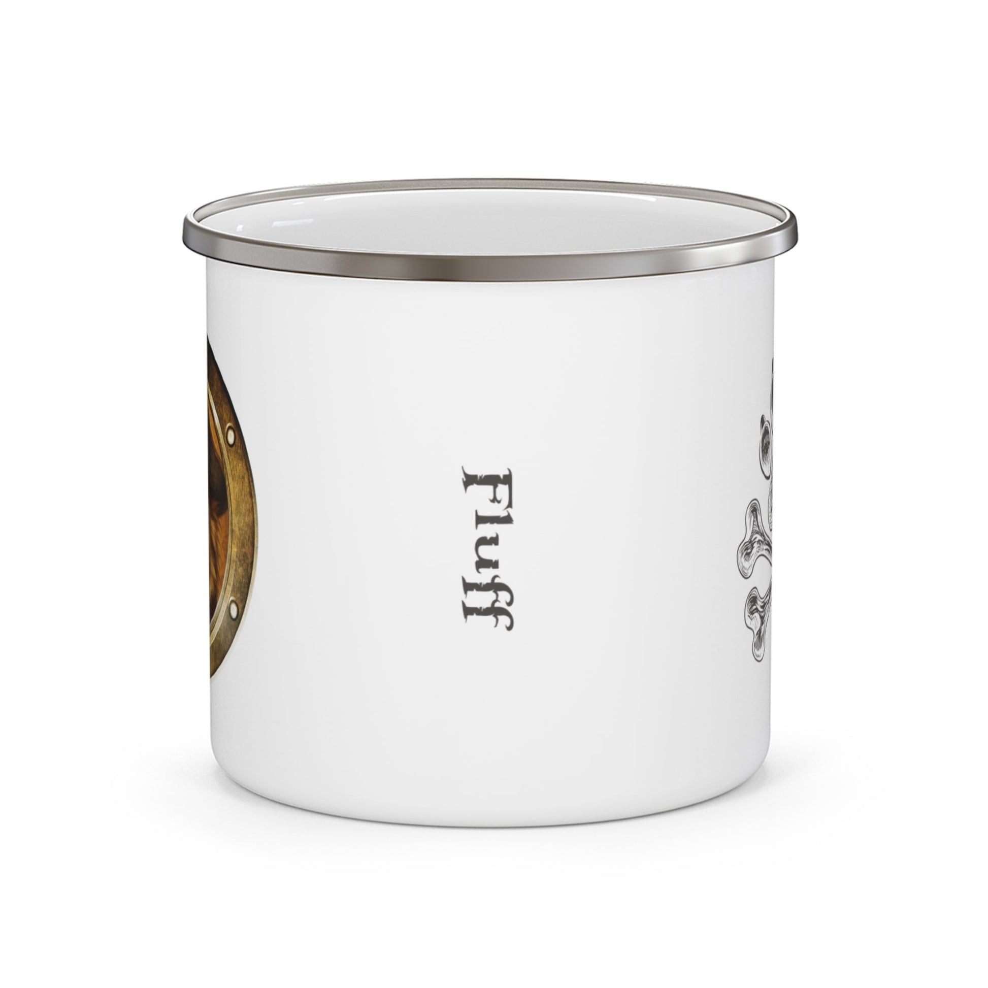 Personalized Camp Mug | Pirate Pup Design with Your Dog's Photo & Name_Doggo Mojo_Enamel Camping Mug_8