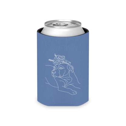 Personalized Can Cooler: Minimal Line Art with Your Dog's Photo & Name_Doggo Mojo_Drink Sleeves_3