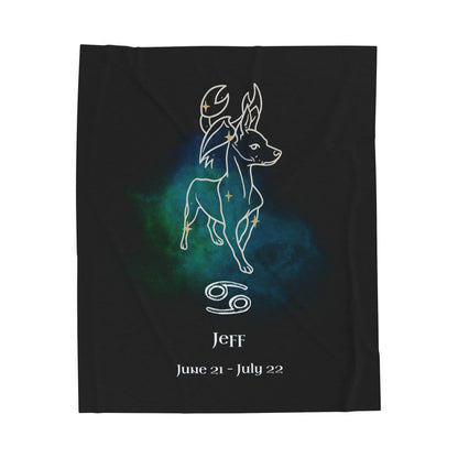 Personalized Cancer Dog Velveteen Blanket | Modern Sketch Photo Upload_Doggo Mojo_Blankets_9