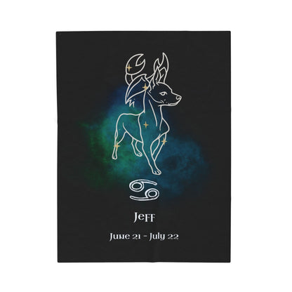 Personalized Cancer Dog Velveteen Blanket | Modern Sketch Photo Upload_Doggo Mojo_Blankets_8