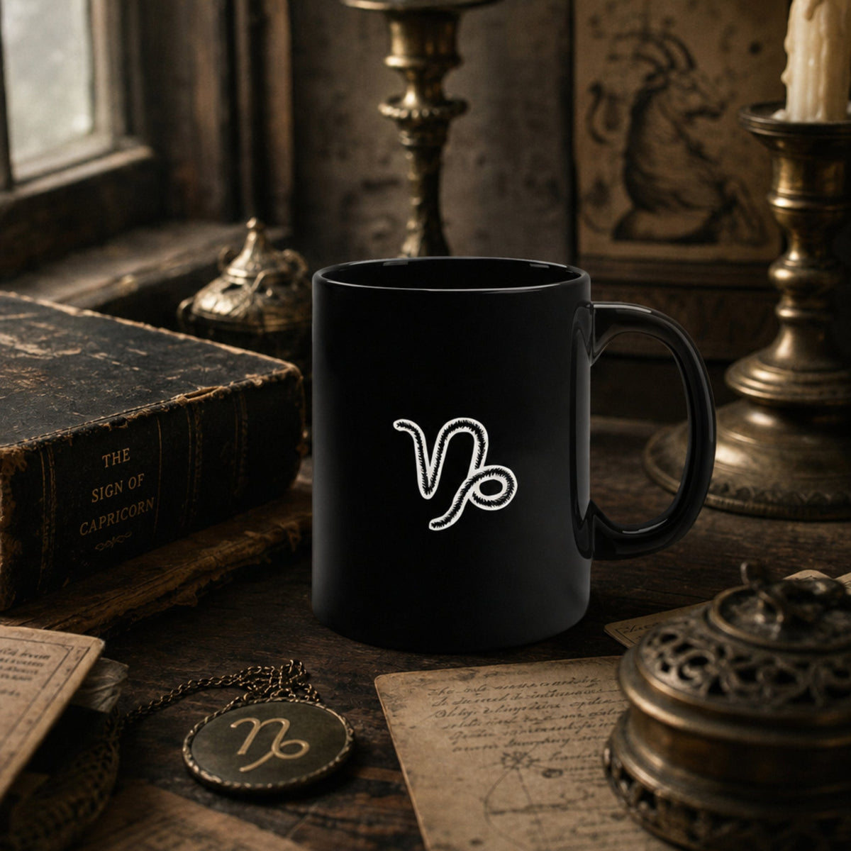 Personalized Capricorn Dog Mug | Modern Sketch Photo Upload_Doggo Mojo_Ceramic Mugs_4