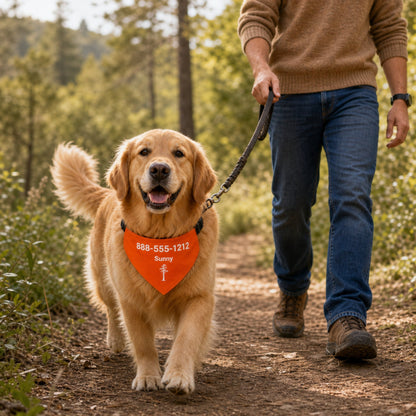 Personalized Central Jack Pine Dog Bandana Collar | Doggo Mojo_Doggo Mojo_Pet Collar_1