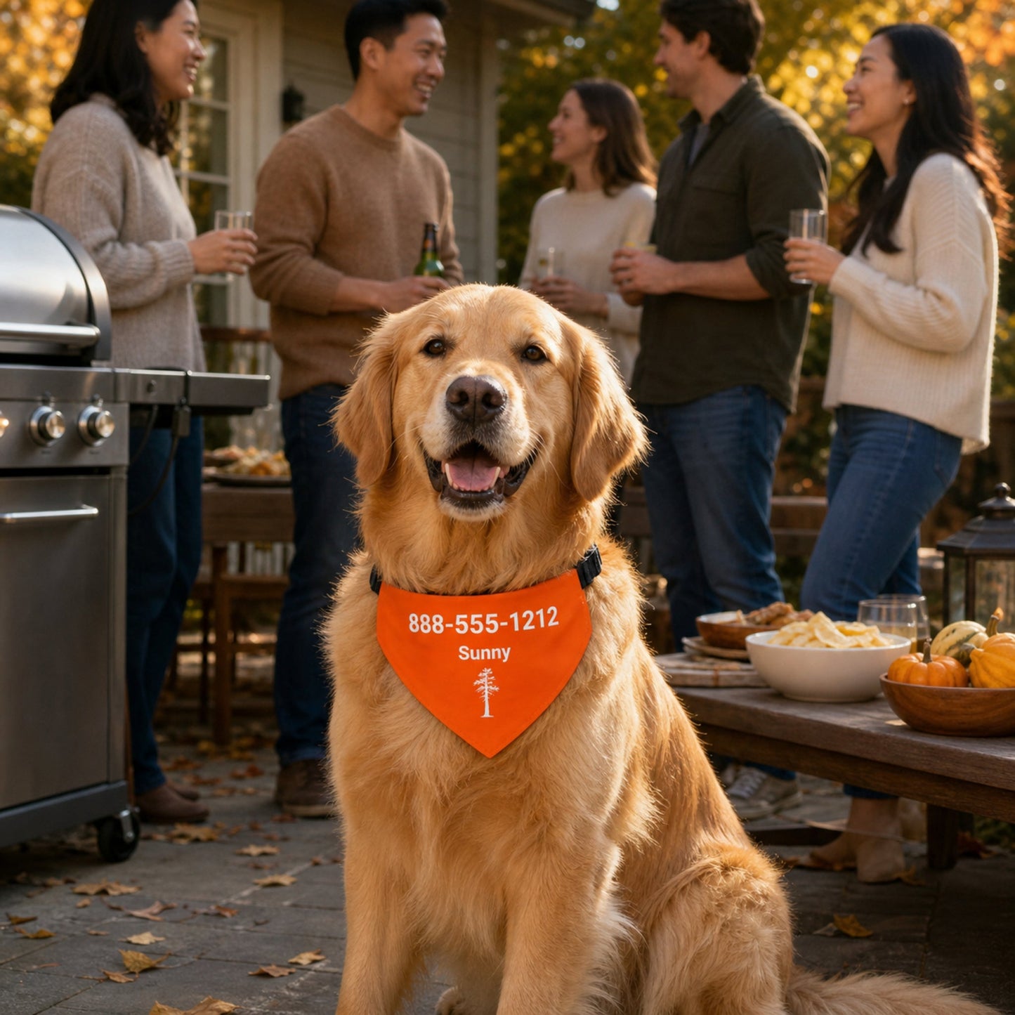 Personalized Central Jack Pine Dog Bandana Collar | Doggo Mojo_Doggo Mojo_Pet Collar_2