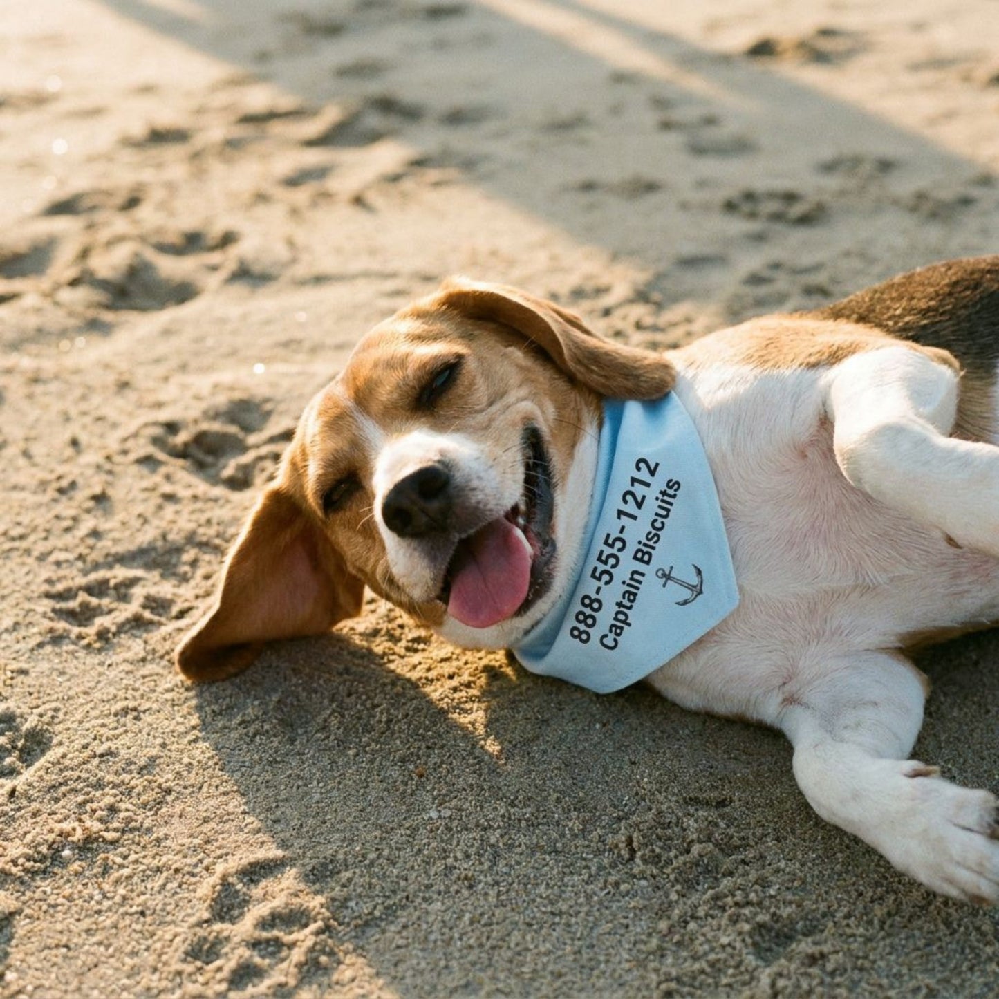 Personalized Coastal Anchor Dog Bandana Collar | Doggo Mojo_Doggo Mojo_Pet Collar_3