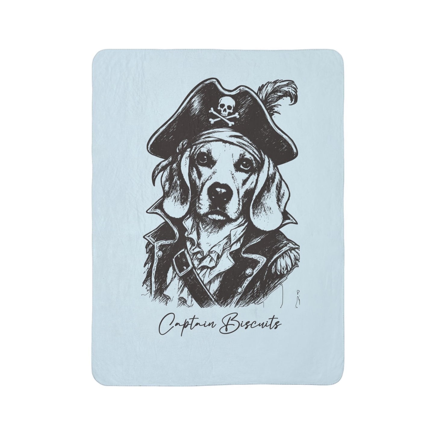 Personalized Coastal Dog Sherpa Blanket | Modern Sketch Photo Upload_Doggo Mojo_Blankets_8