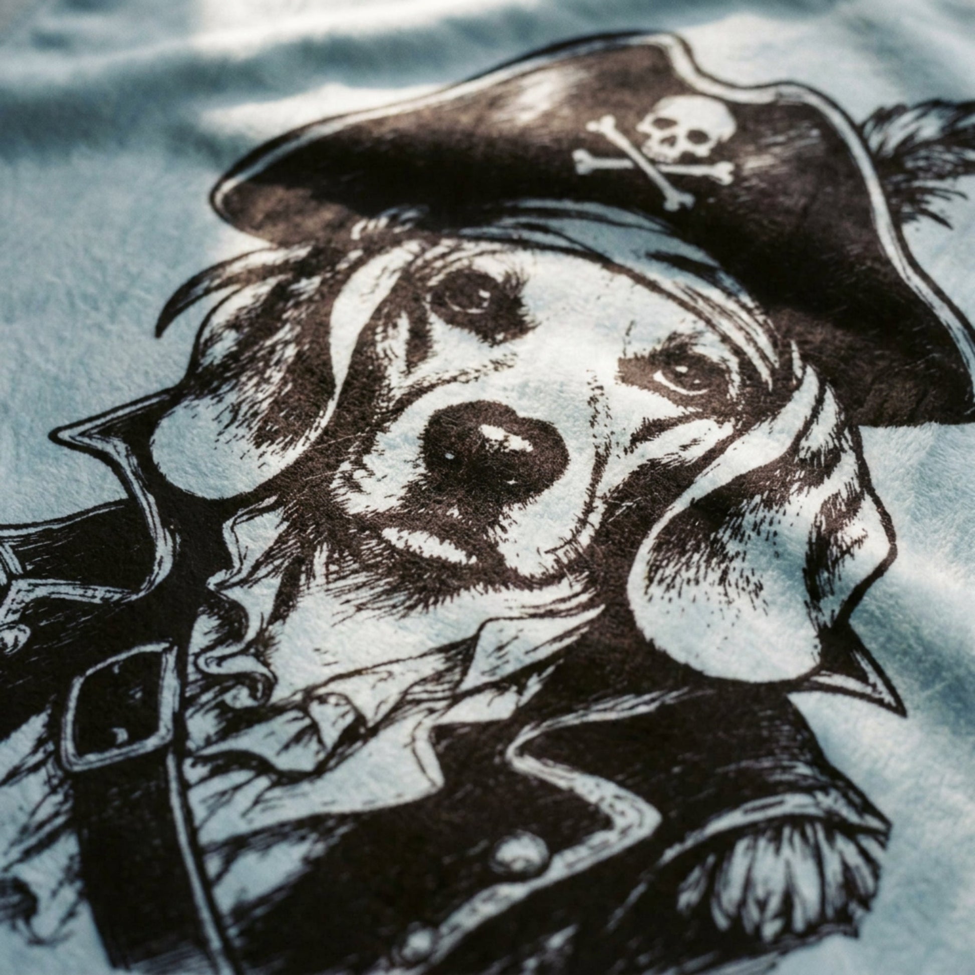 Personalized Coastal Dog Sherpa Blanket | Modern Sketch Photo Upload_Doggo Mojo_Blankets_5