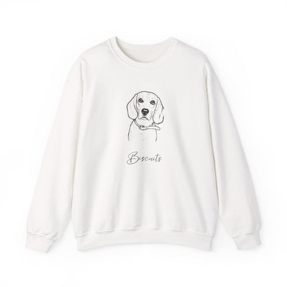 Personalized Coastal Dog Sweatshirt | Modern Sketch Photo Upload_Doggo Mojo_Sweatshirt_9