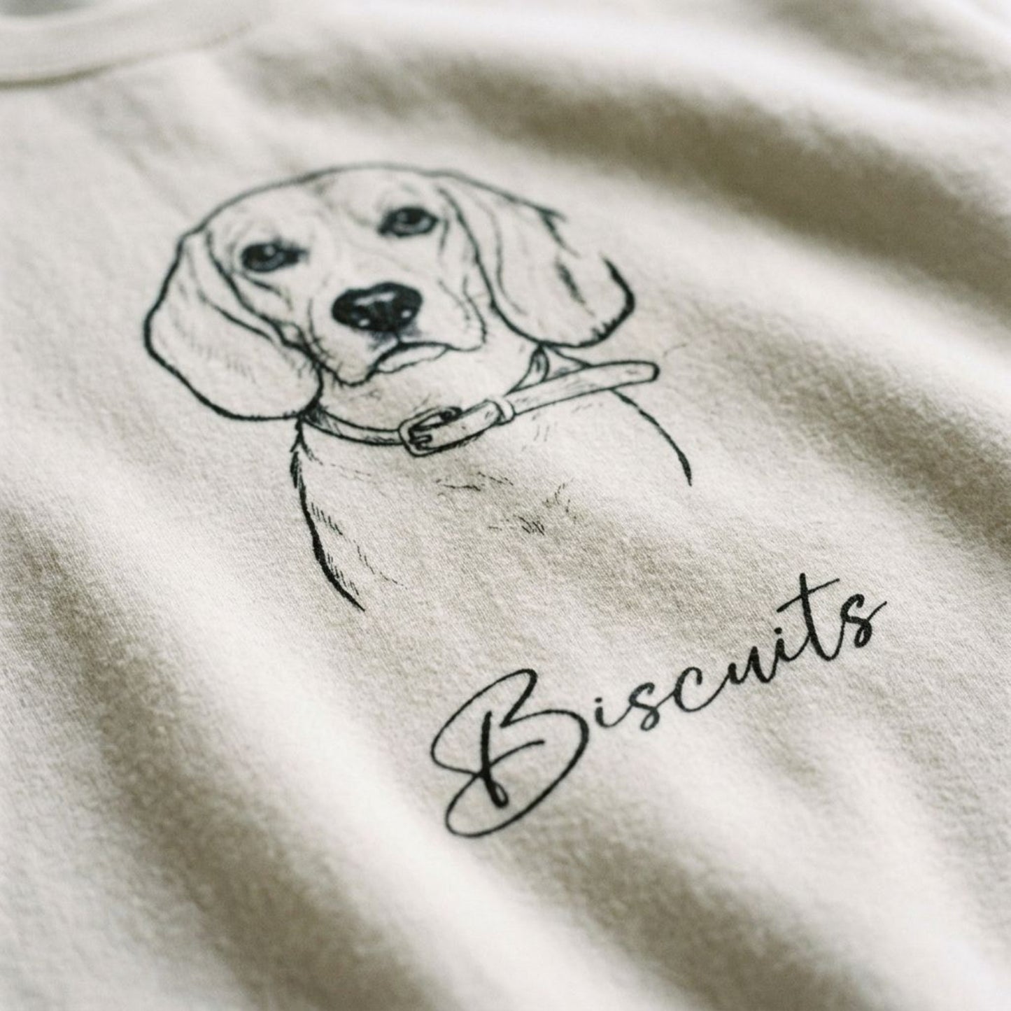 Personalized Coastal Dog Sweatshirt | Modern Sketch Photo Upload_Doggo Mojo_Sweatshirt_5