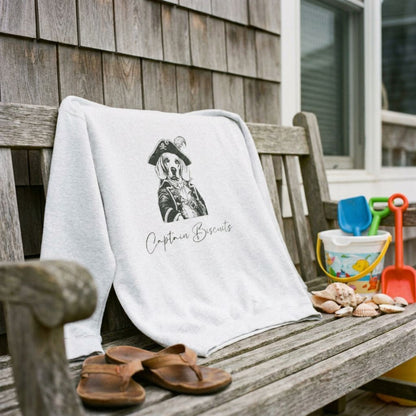 Personalized Coastal Dog Sweatshirt | Modern Sketch Photo Upload_Doggo Mojo_Sweatshirt_3
