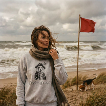 Personalized Coastal Dog Sweatshirt | Modern Sketch Photo Upload_Doggo Mojo_Sweatshirt_1