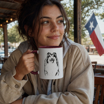 Personalized College Station Dog Ceramic Accent Mug | Modern Sketch Photo Upload_Doggo Mojo_Ceramic Mugs_2