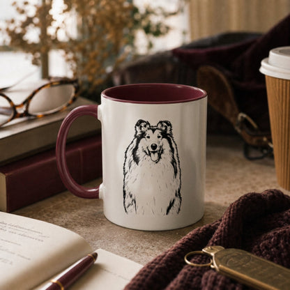 Personalized College Station Dog Ceramic Accent Mug | Modern Sketch Photo Upload_Doggo Mojo_Ceramic Mugs_4
