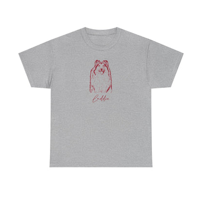 Personalized College Station Dog T-Shirt | Modern Sketch Photo Upload_Doggo Mojo_T-shirts_8