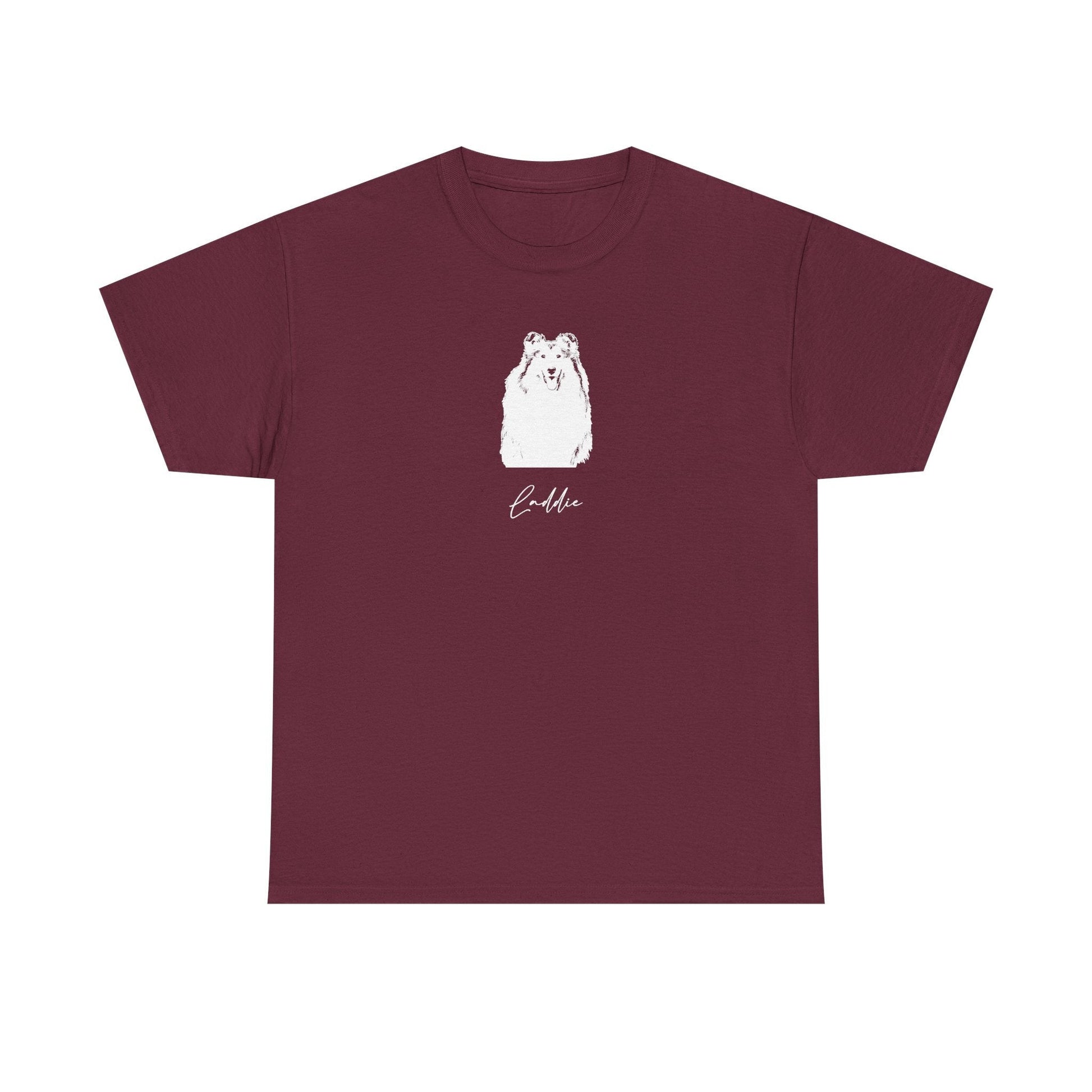 Personalized College Station Dog T-Shirt | Modern Sketch Photo Upload_Doggo Mojo_T-shirts_6