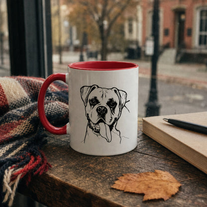 Personalized Columbus Dog Ceramic Accent Mug | Modern Sketch Photo Upload_Doggo Mojo_Ceramic Mugs_4
