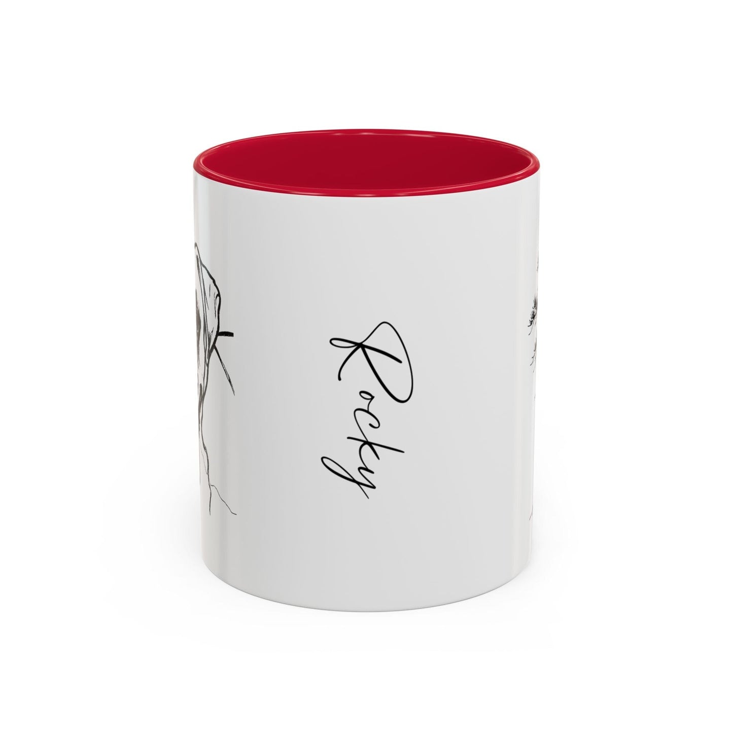 Personalized Columbus Dog Ceramic Accent Mug | Modern Sketch Photo Upload_Doggo Mojo_Ceramic Mugs_11