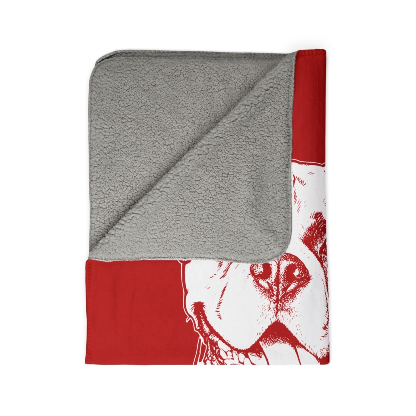 Personalized Columbus Dog Sherpa Blanket | Modern Sketch Photo Upload_Doggo Mojo_Sherpa Blankets_9