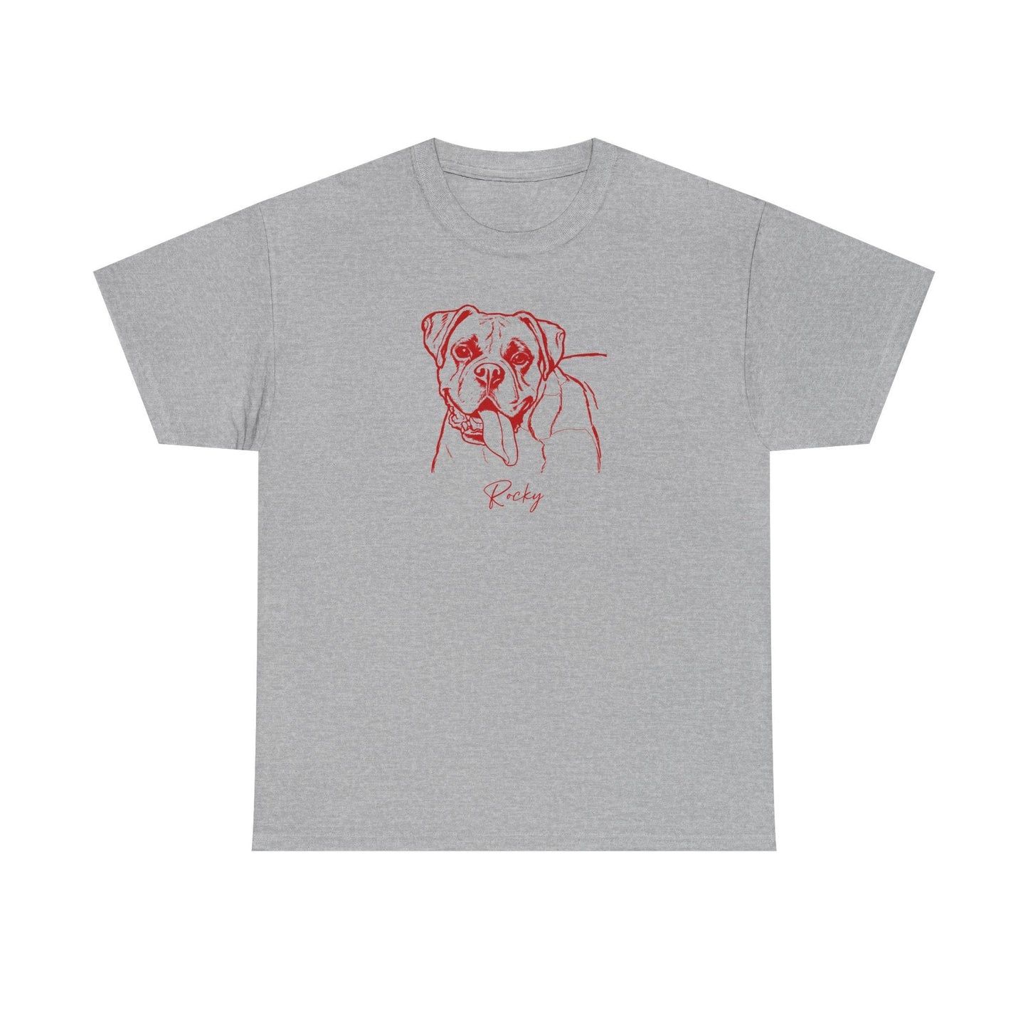 Personalized Columbus Dog T-Shirt | Modern Sketch Photo Upload_Doggo Mojo_T-shirts_8
