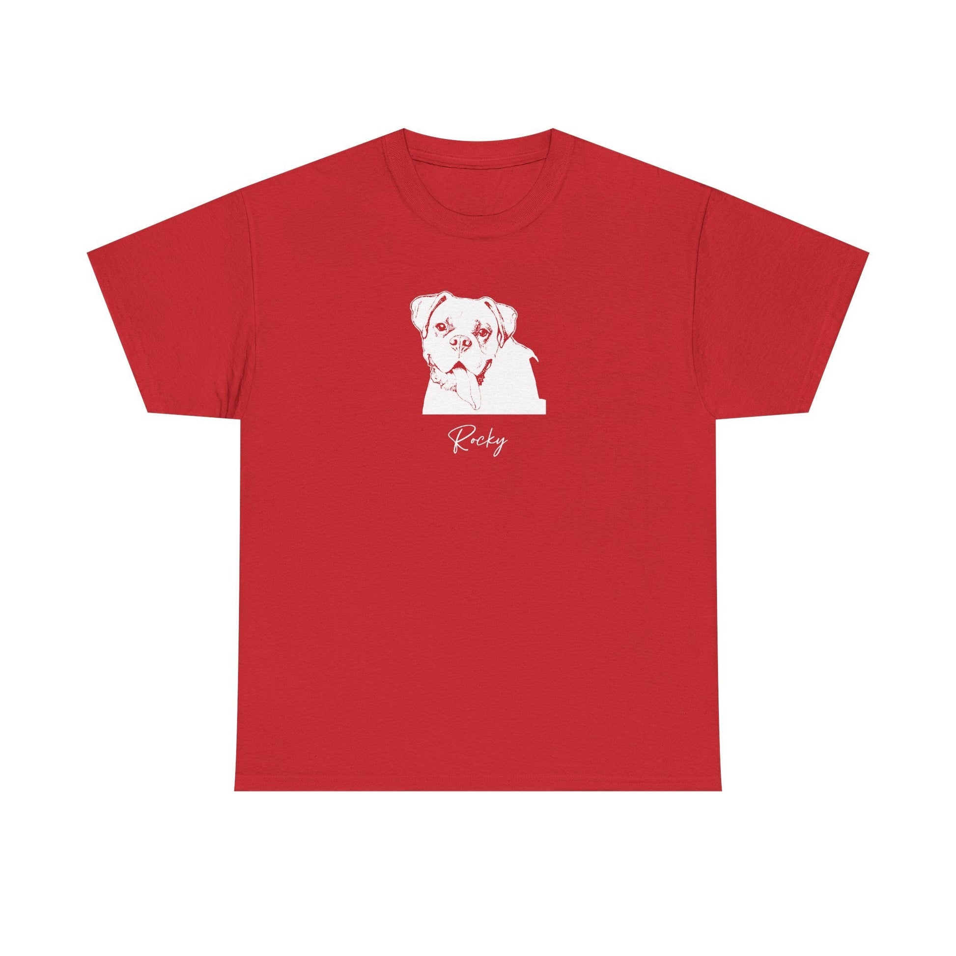 Personalized Columbus Dog T-Shirt | Modern Sketch Photo Upload_Doggo Mojo_T-shirts_6