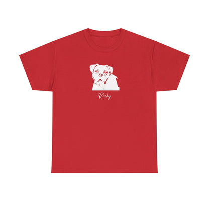 Personalized Columbus Dog T-Shirt | Modern Sketch Photo Upload_Doggo Mojo_T-shirts_6