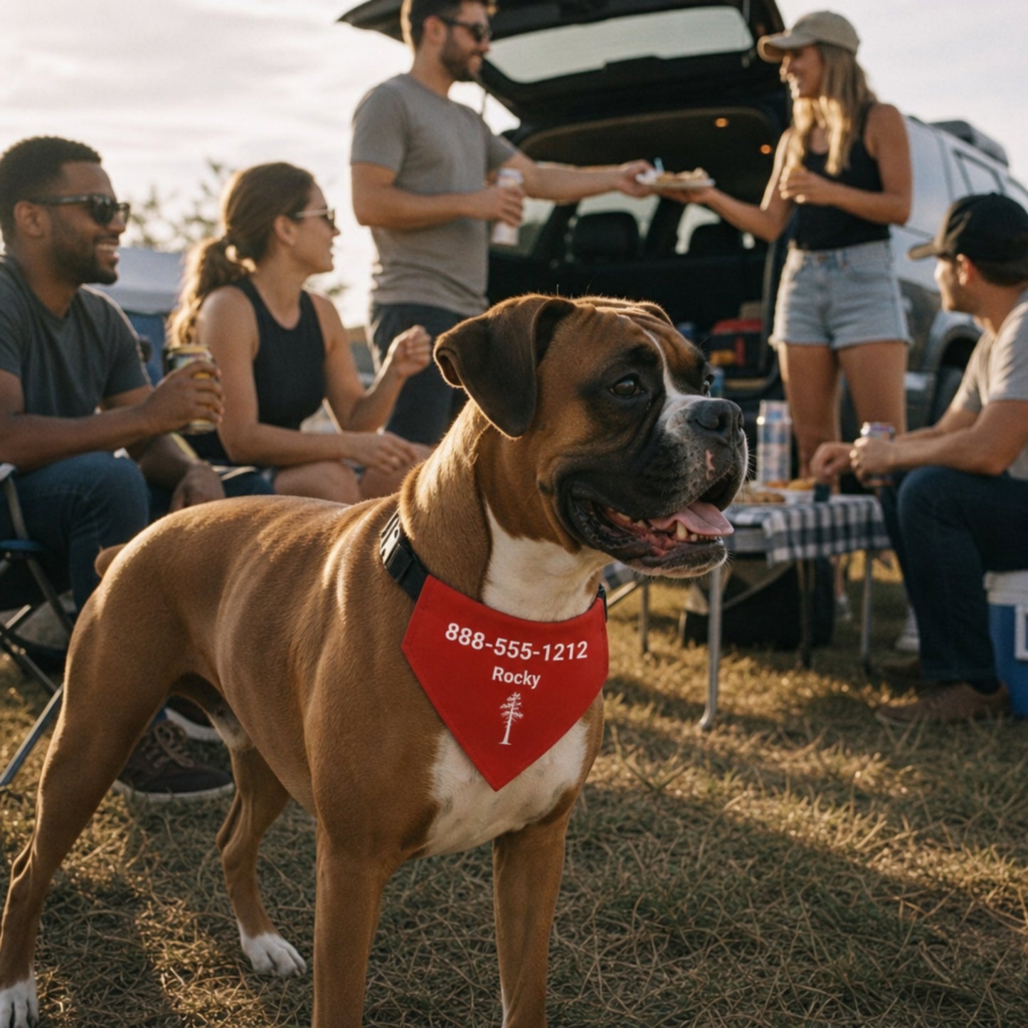 Personalized Columbus Jack Pine Dog Bandana Collar | Doggo Mojo_Doggo Mojo_Pet Collar_2