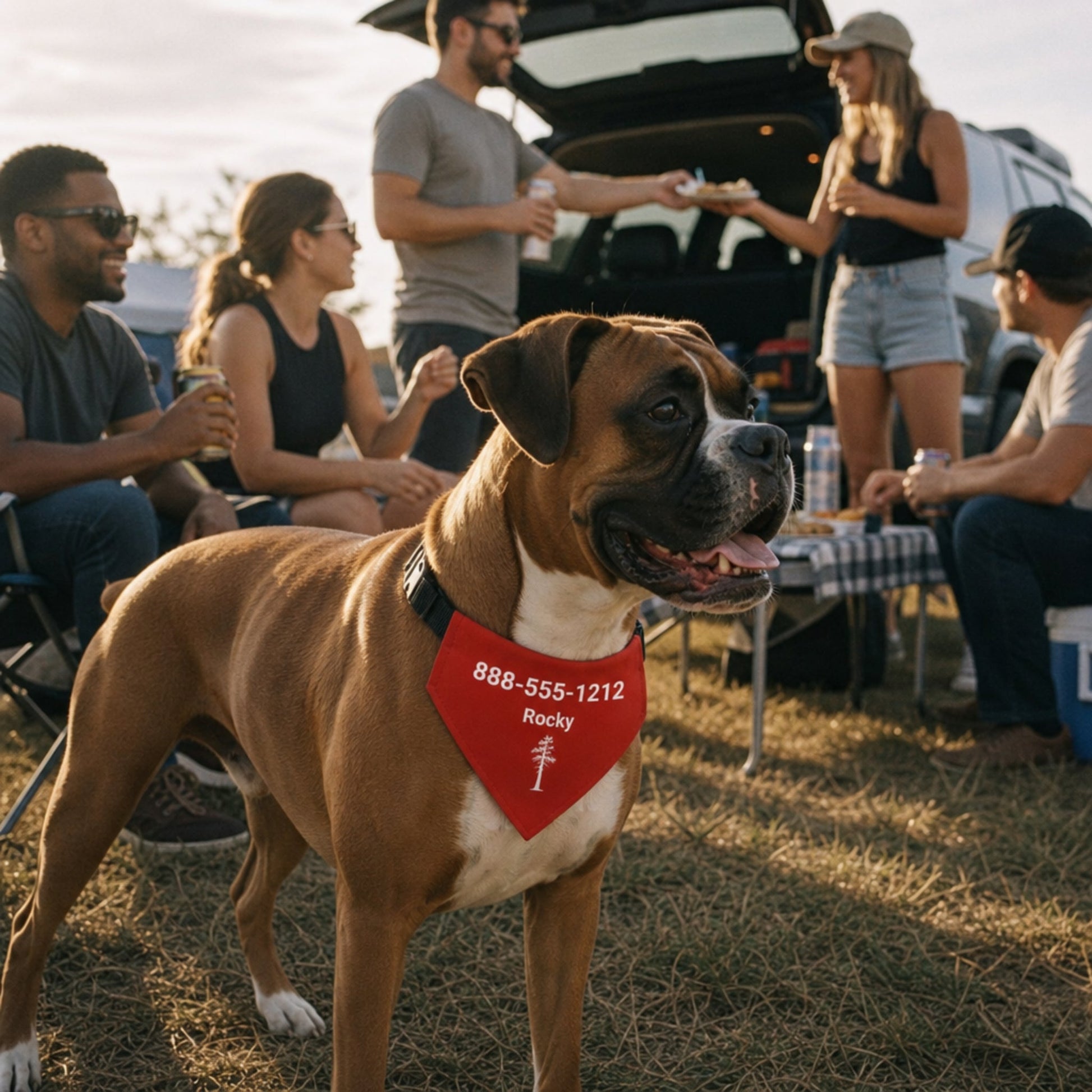 Personalized Columbus Jack Pine Dog Bandana Collar | Doggo Mojo_Doggo Mojo_Pet Collar_2