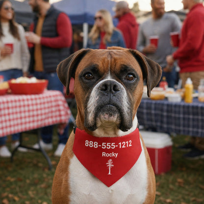 Personalized Columbus Jack Pine Dog Bandana Collar | Doggo Mojo_Doggo Mojo_Pet Collar_1