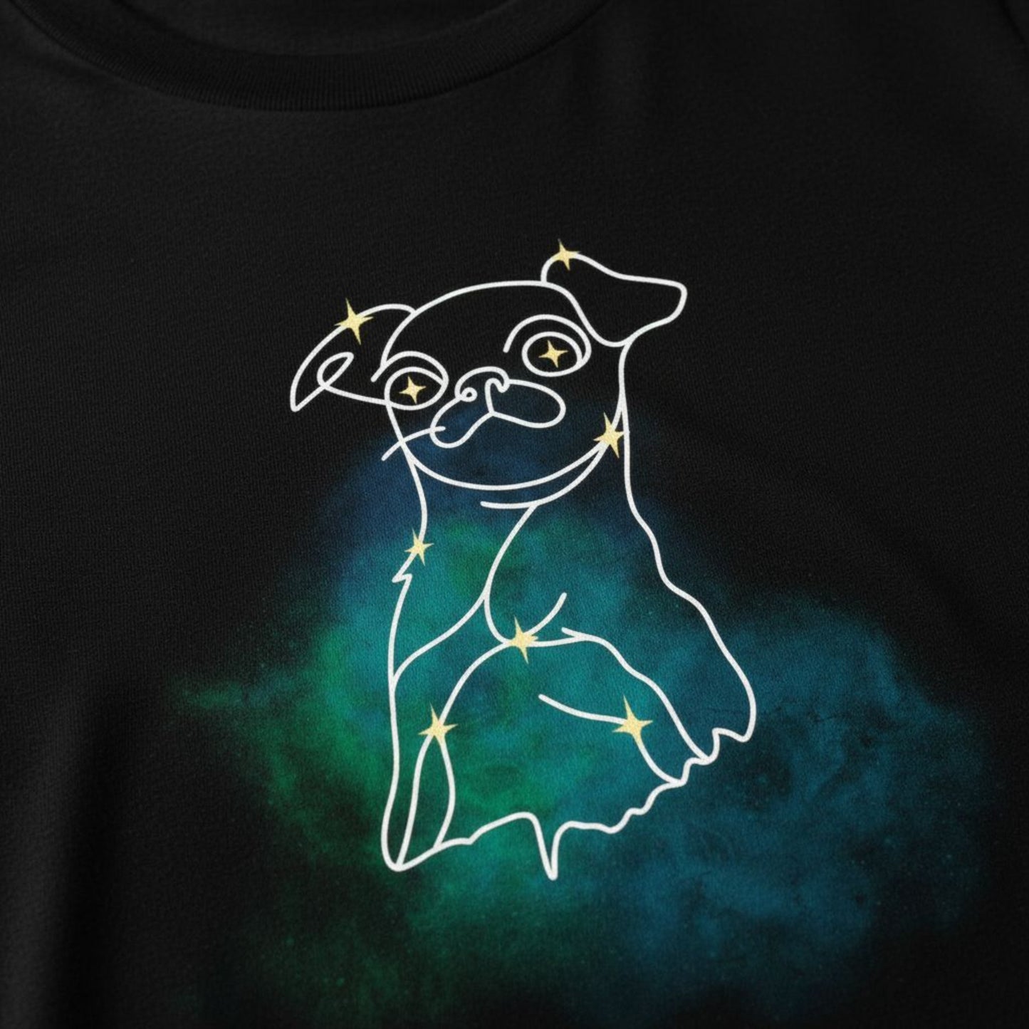 Personalized Comfort Colors T-Shirt | Mystic Constellation Design | Add Dog Photo & Name_Doggo Mojo_T-shirts_5