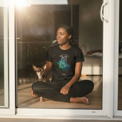 Personalized Comfort Colors T-Shirt | Mystic Constellation Design | Add Dog Photo & Name_Doggo Mojo_T-shirts_1