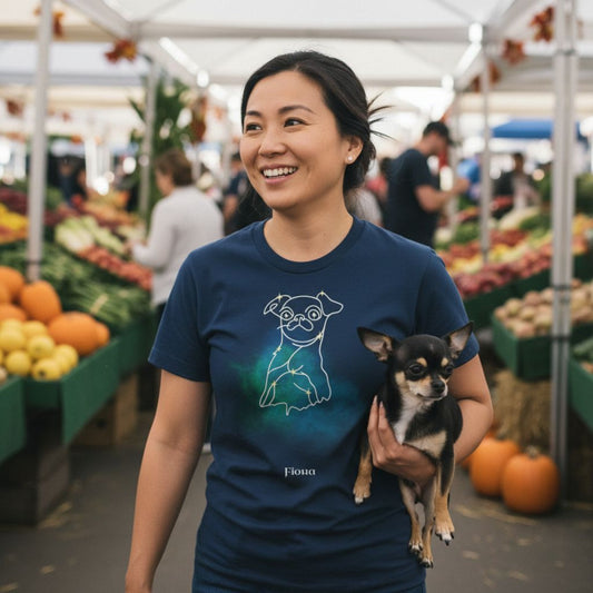 Personalized Comfort Colors T-Shirt | Mystic Constellation Design | Add Dog Photo & Name_Doggo Mojo_T-shirts_3